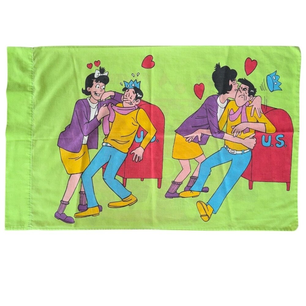 Vintage Archie Comics Pillowcase Kentshire Cartoon Graphics U.S.A.